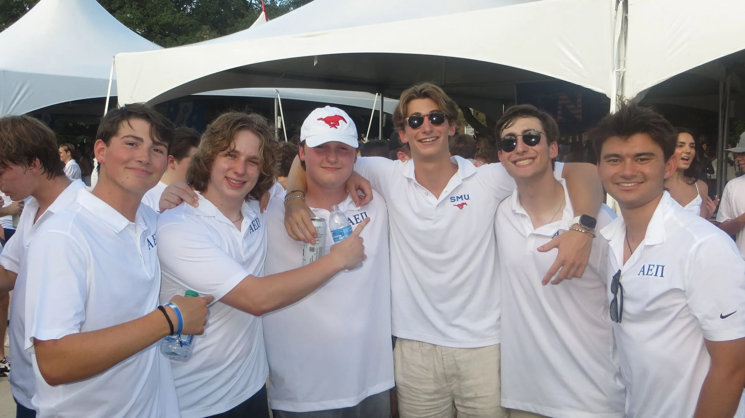 Tau Chi brothers together at a chapter event