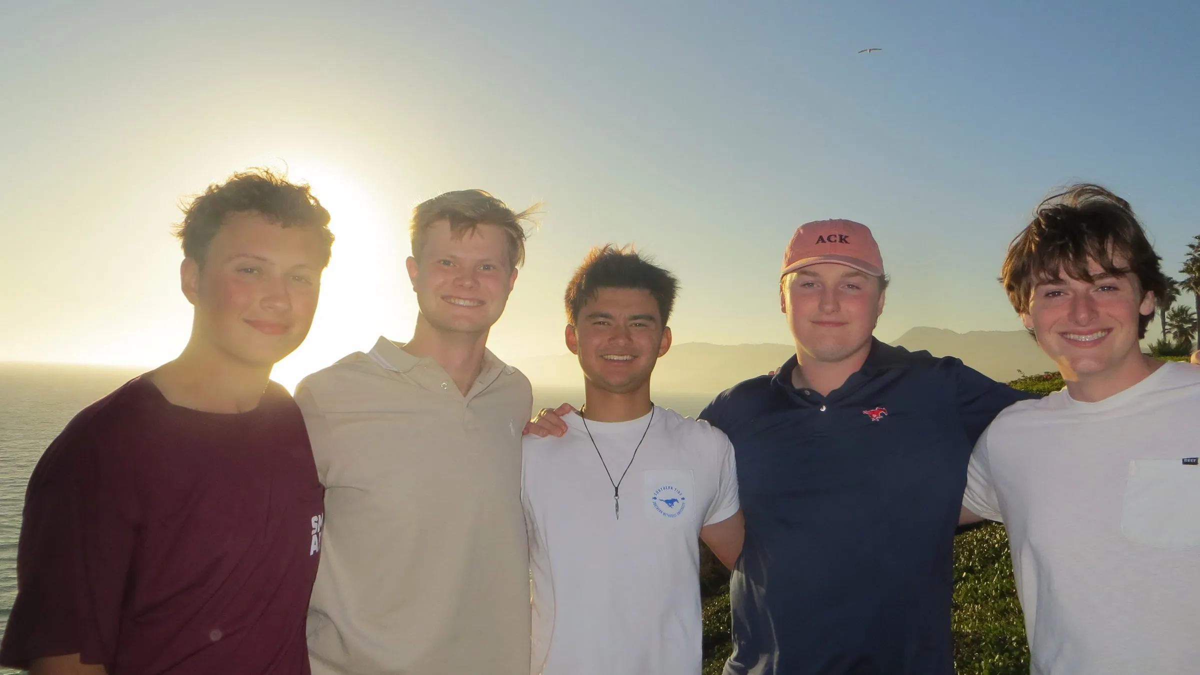 Brothers at sunset