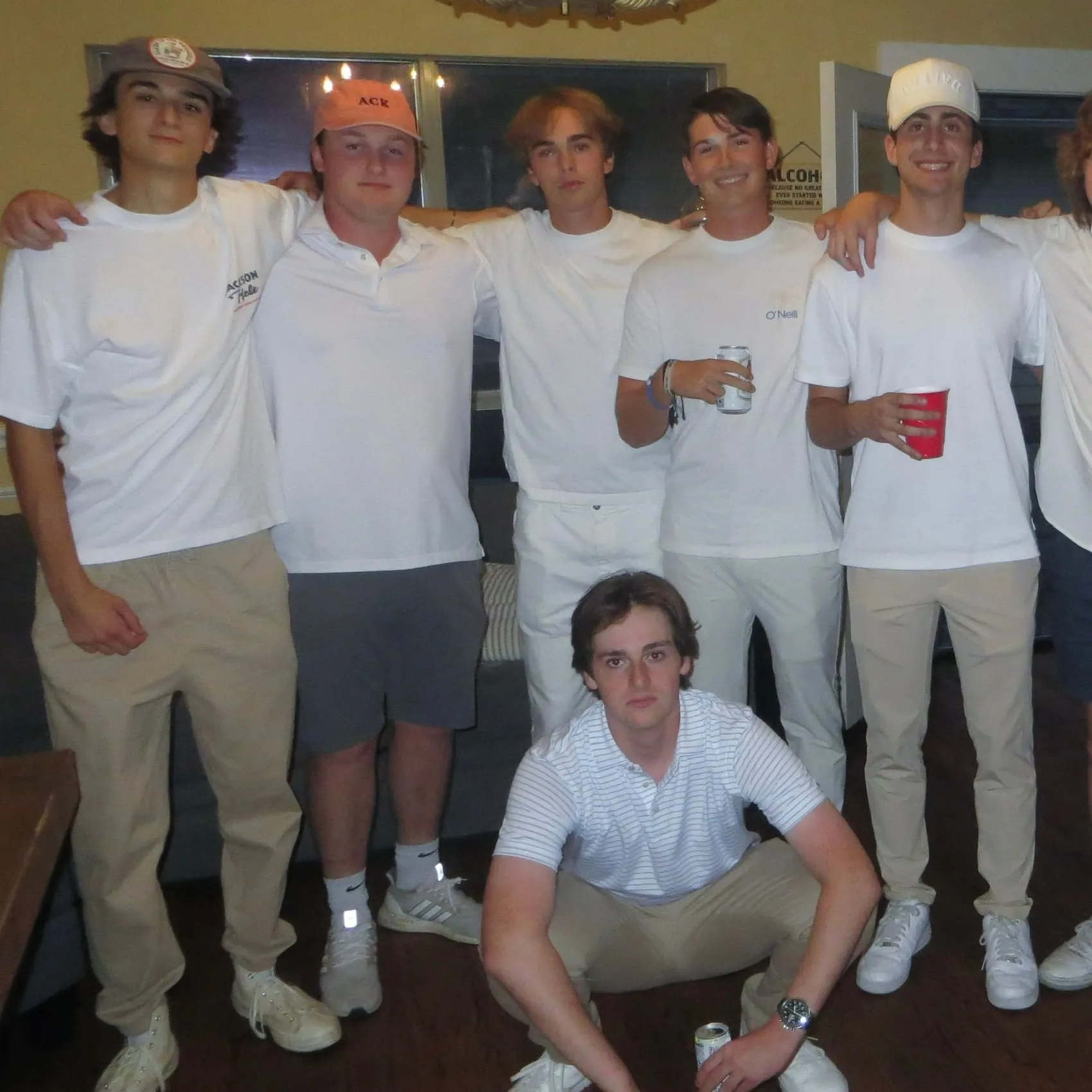Brothers of the Tau Chi Chapter together